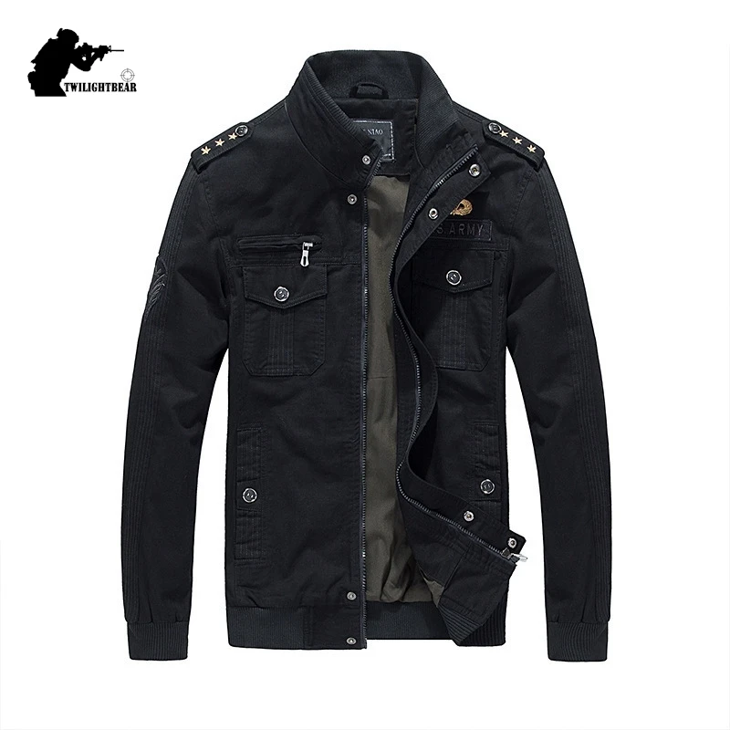 Chaqueta táctica bomber multibolsillos de algodón para hombre - imagen 5