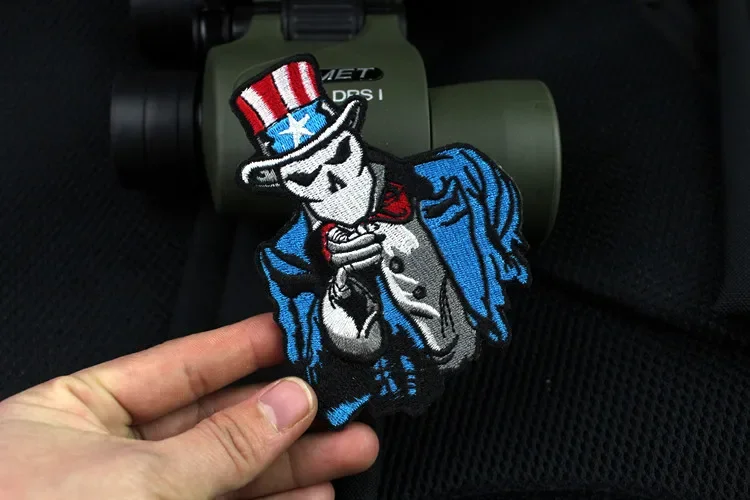 Vista lateral del grosor del parche