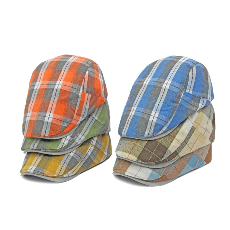 Gorra táctica newsboy de cuadros unisex para primavera/verano - imagen 4