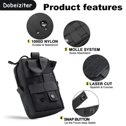 Bolsa MOLLE de cintura organizador para herramientas y móvil