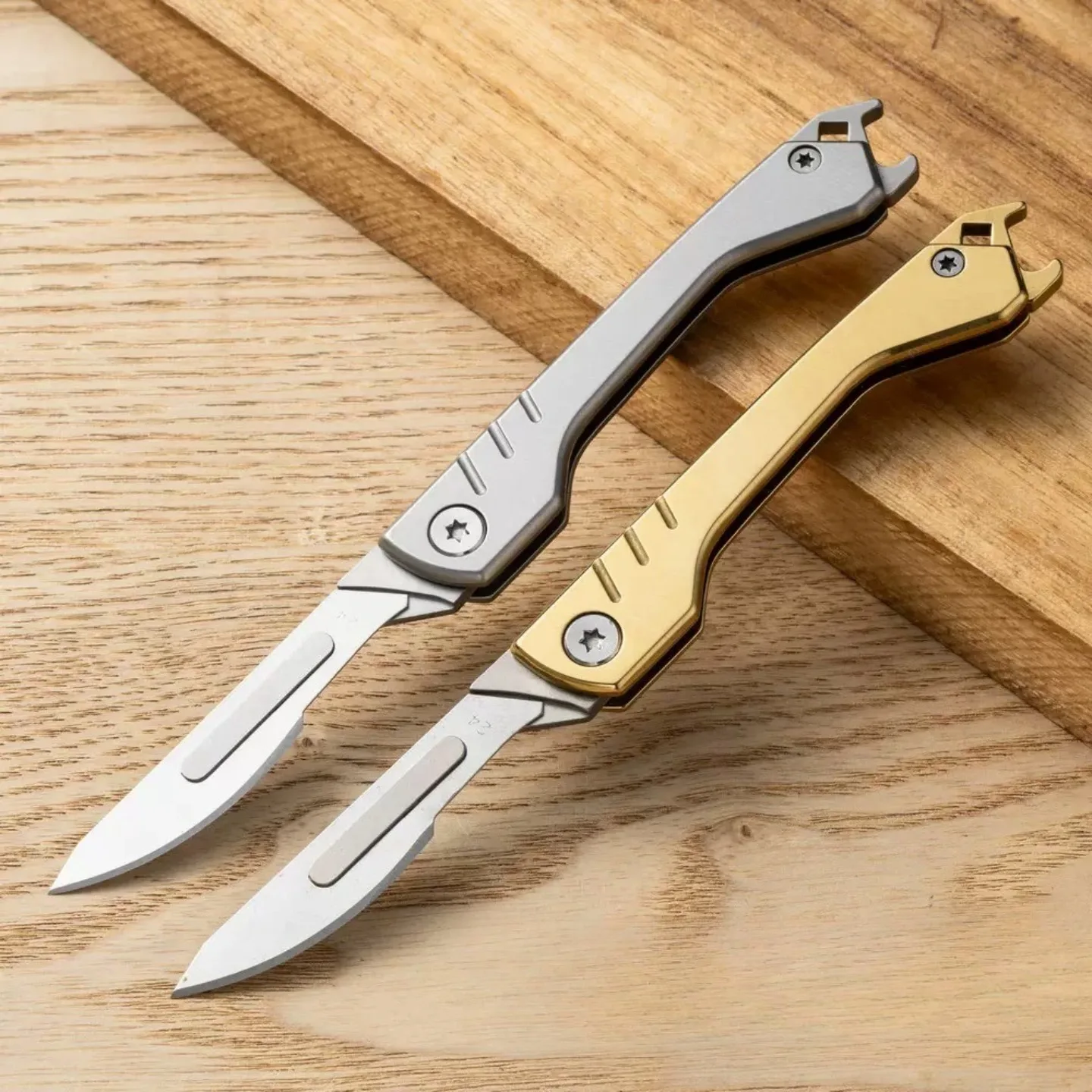 Cuchillo EDC de acero inoxidable con hojas reemplazables - imagen 4