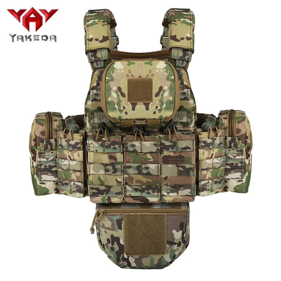 Chaleco táctico YAKEDA expandible impermeable – Funda desmontable para equipo - imagen 4