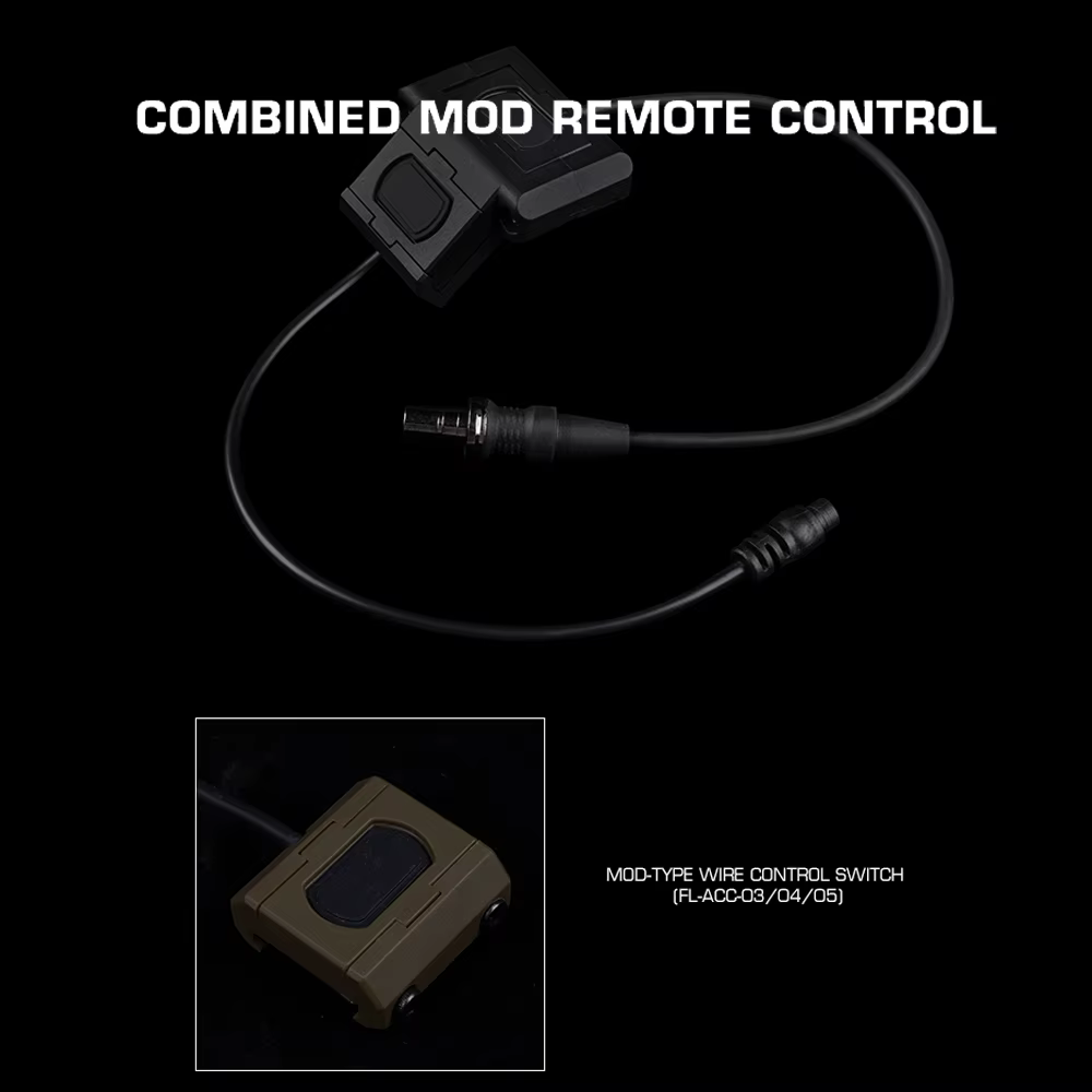Soporte linterna táctica MOD con interruptor remoto por cable - imagen 3