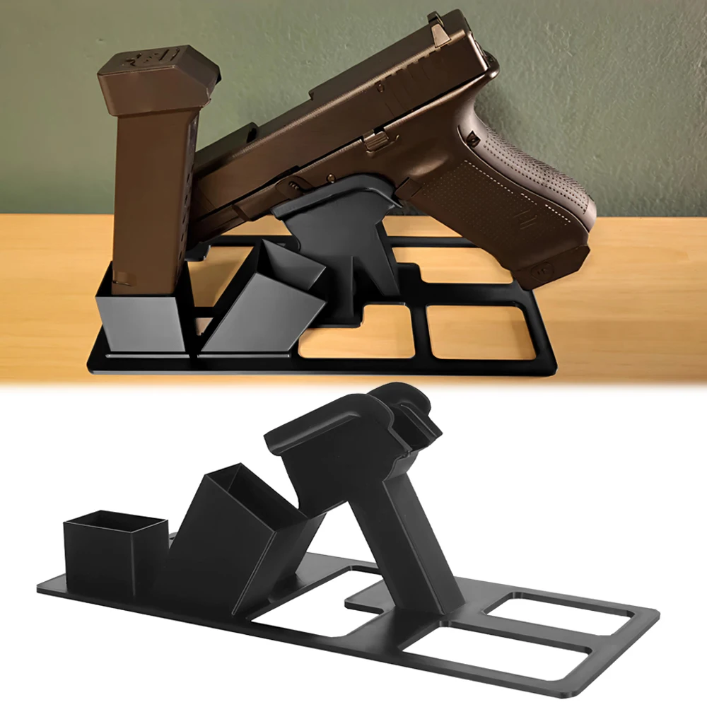 Soporte pistola ABS de exhibición con anclaje para cargadores - imagen 2