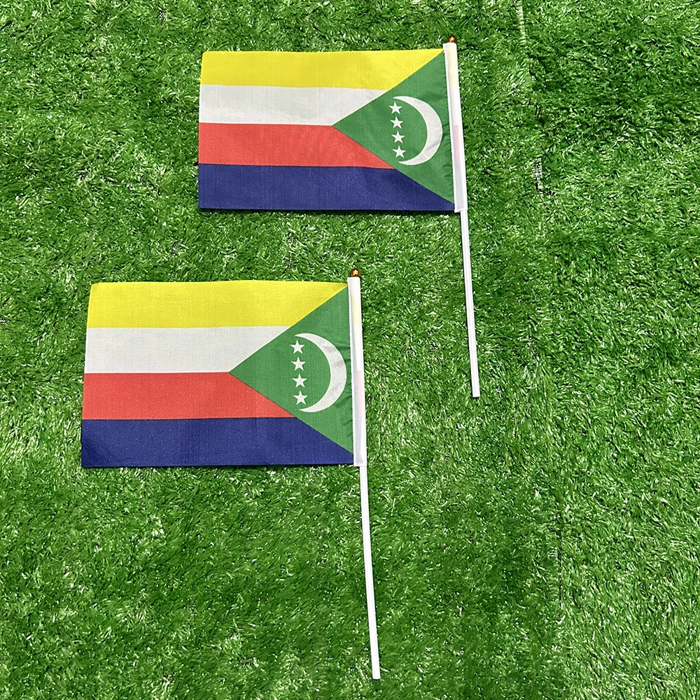 Bandera de Comoras con asta para desfiles y ceremonias oficiales - imagen 5