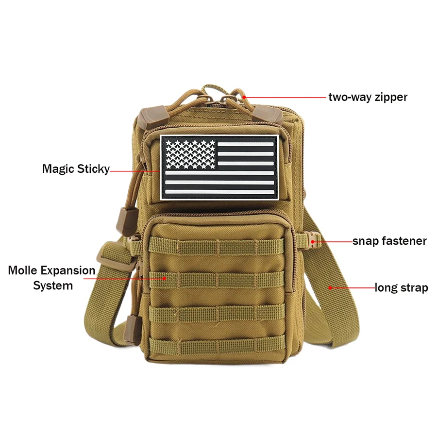Detalle de correas MOLLE y estructura