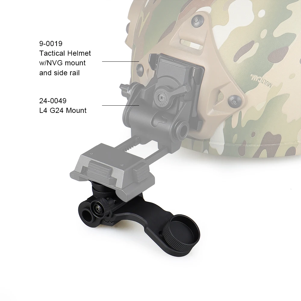 Adaptador NVG PVS-14 para casco, soporte montaje cola de milano - imagen 4