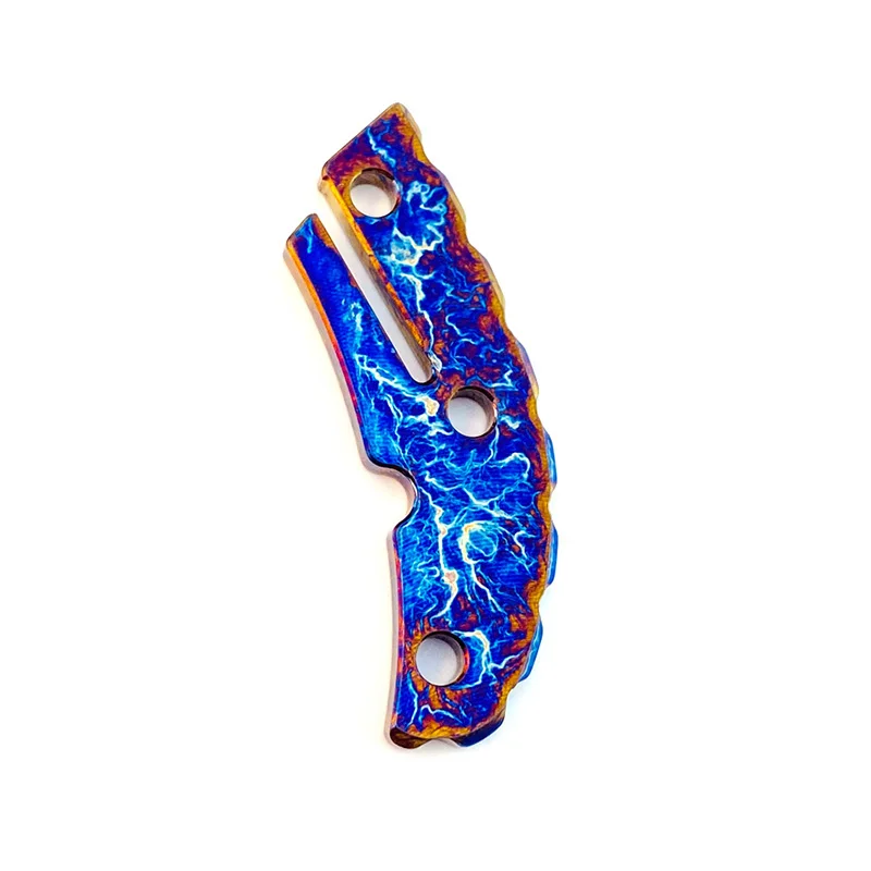 Espaciador trasero de titanio compatible con Spyderco Delica 4 - imagen 3