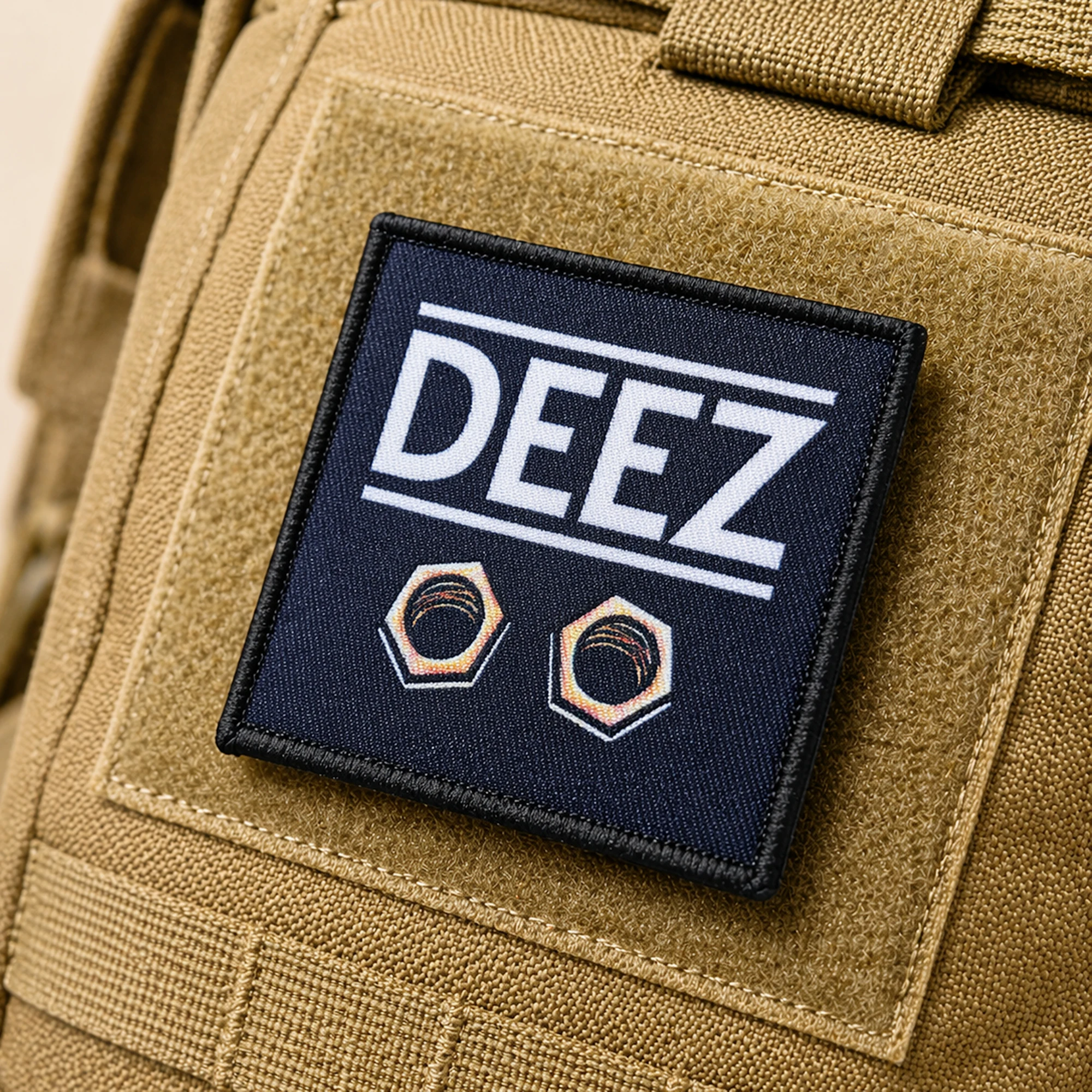 Parche velcro DEEZ morale azul marino para mochila y gorra - imagen 4