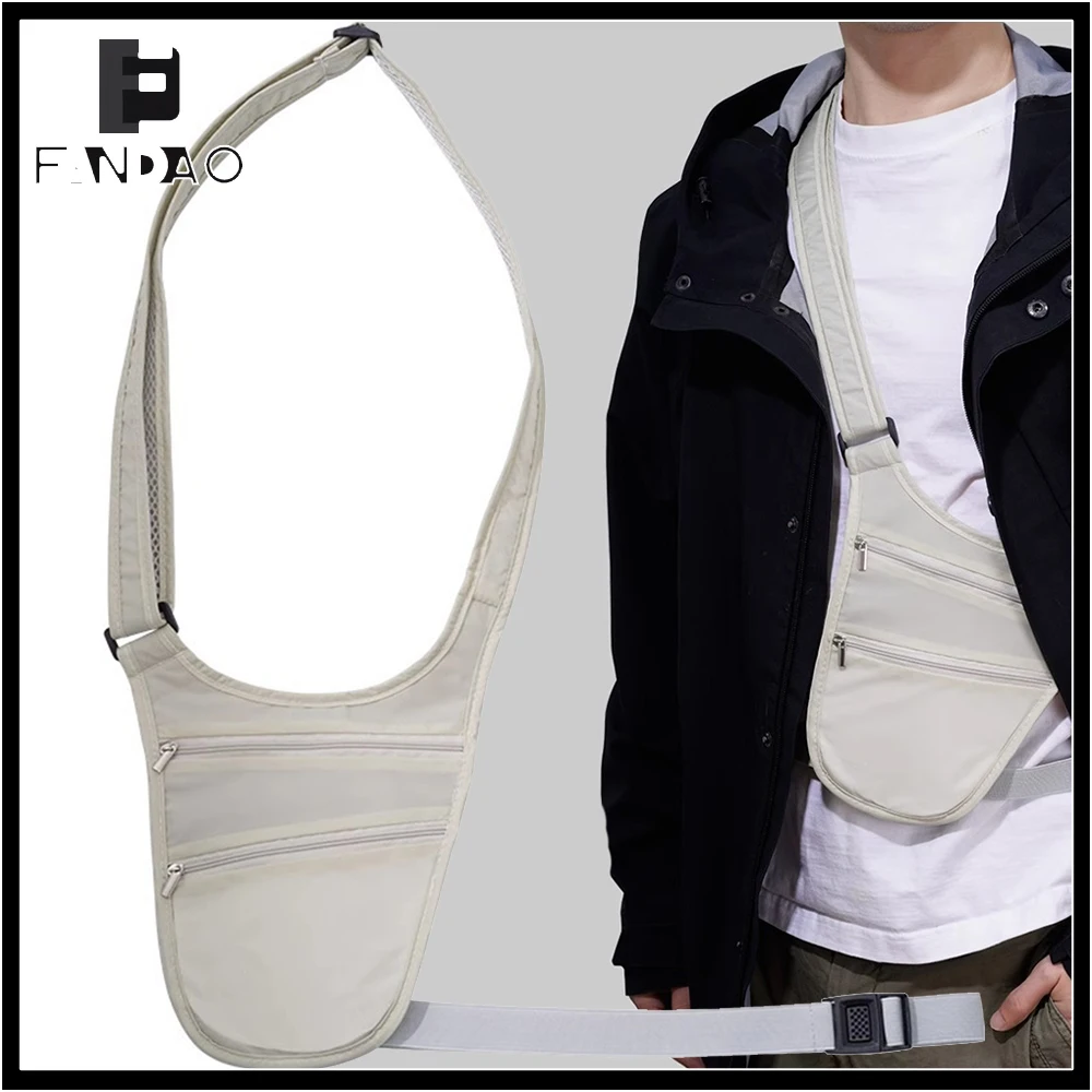 Bandolera riñonera antirrobo impermeable ajustable para senderismo - imagen 2