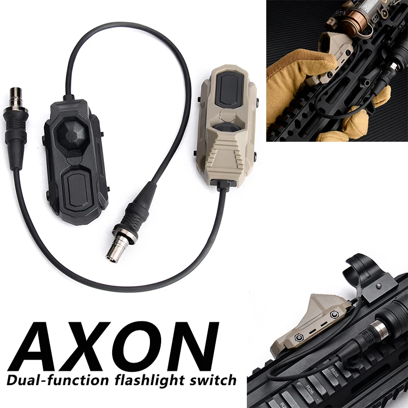 Linterna táctica WADSN AXON con interruptor de presión M-LOK/Keymod - imagen 5