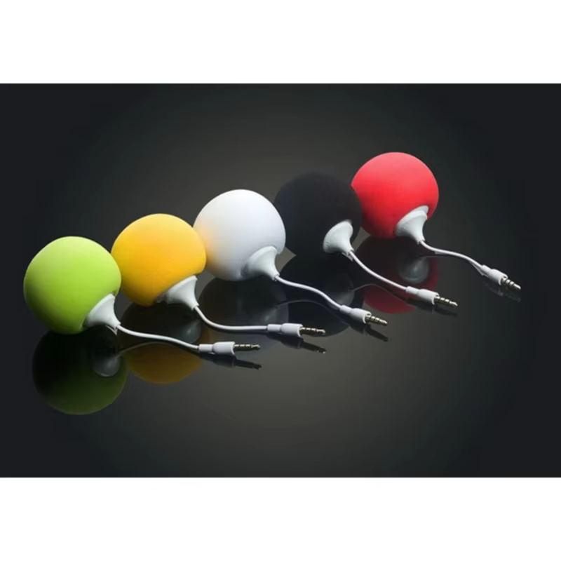 Altavoz de bola portátil con entrada jack de auriculares colorido - imagen 3
