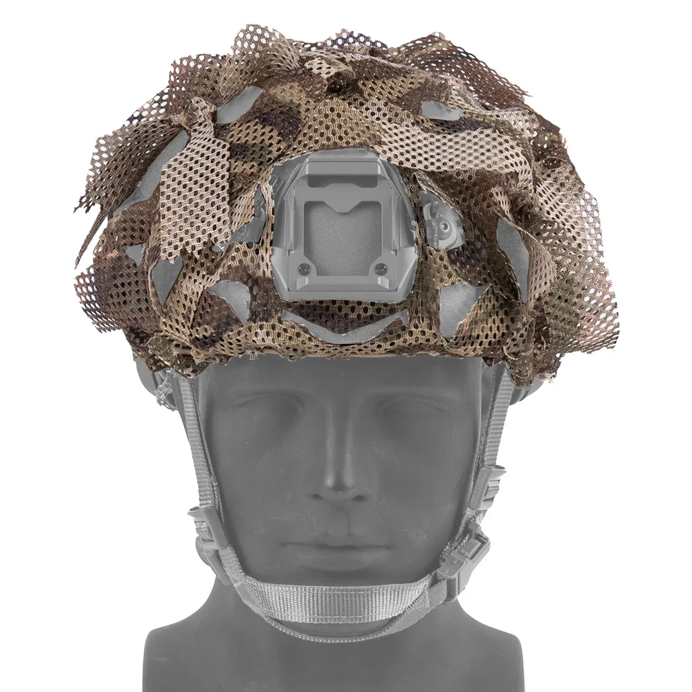 Funda para casco táctico de malla con montaje fijo ligero
