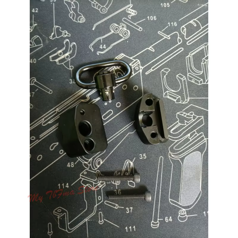 FMA Hebilla montaje eslinga táctica P90 para King Arms