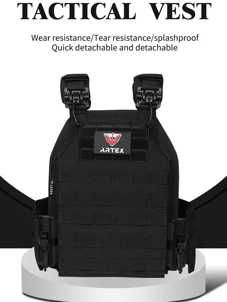 Chaleco táctico ARTEX plate carrier 1000D polyester