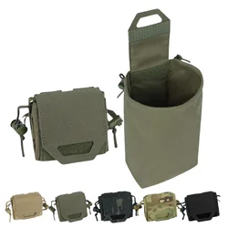 Bolsa táctica MOLLE plegable para basura y caída duradera compacta