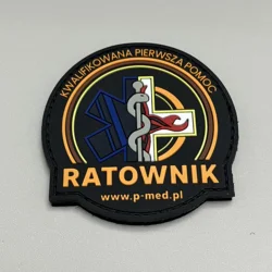 Parche táctico PVC personalizado con gancho y bucle para coser