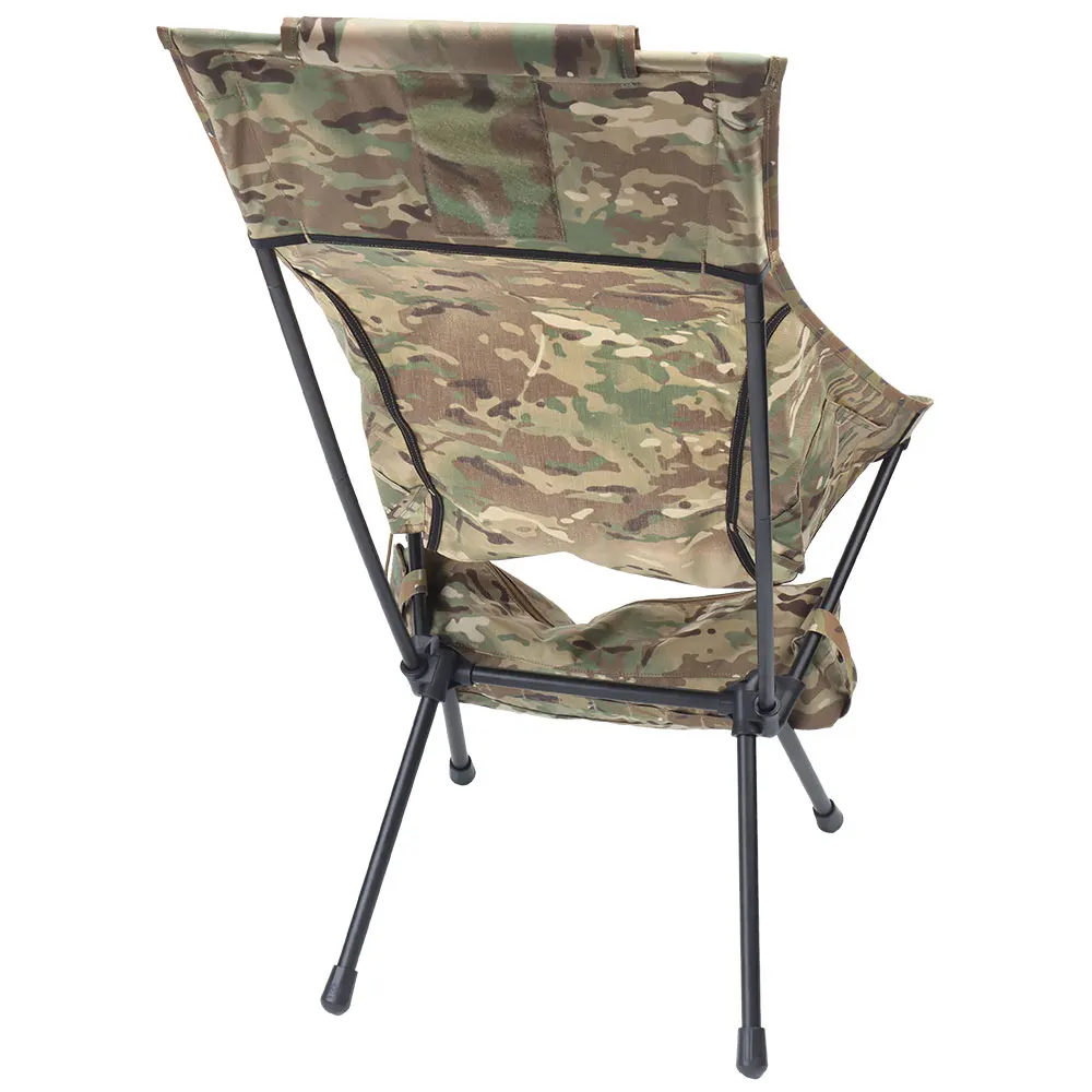 Silla plegable táctica con respaldo de aleación ligera para camping - imagen 5