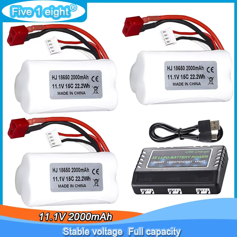 Batería 11.1V 2000mAh con conector