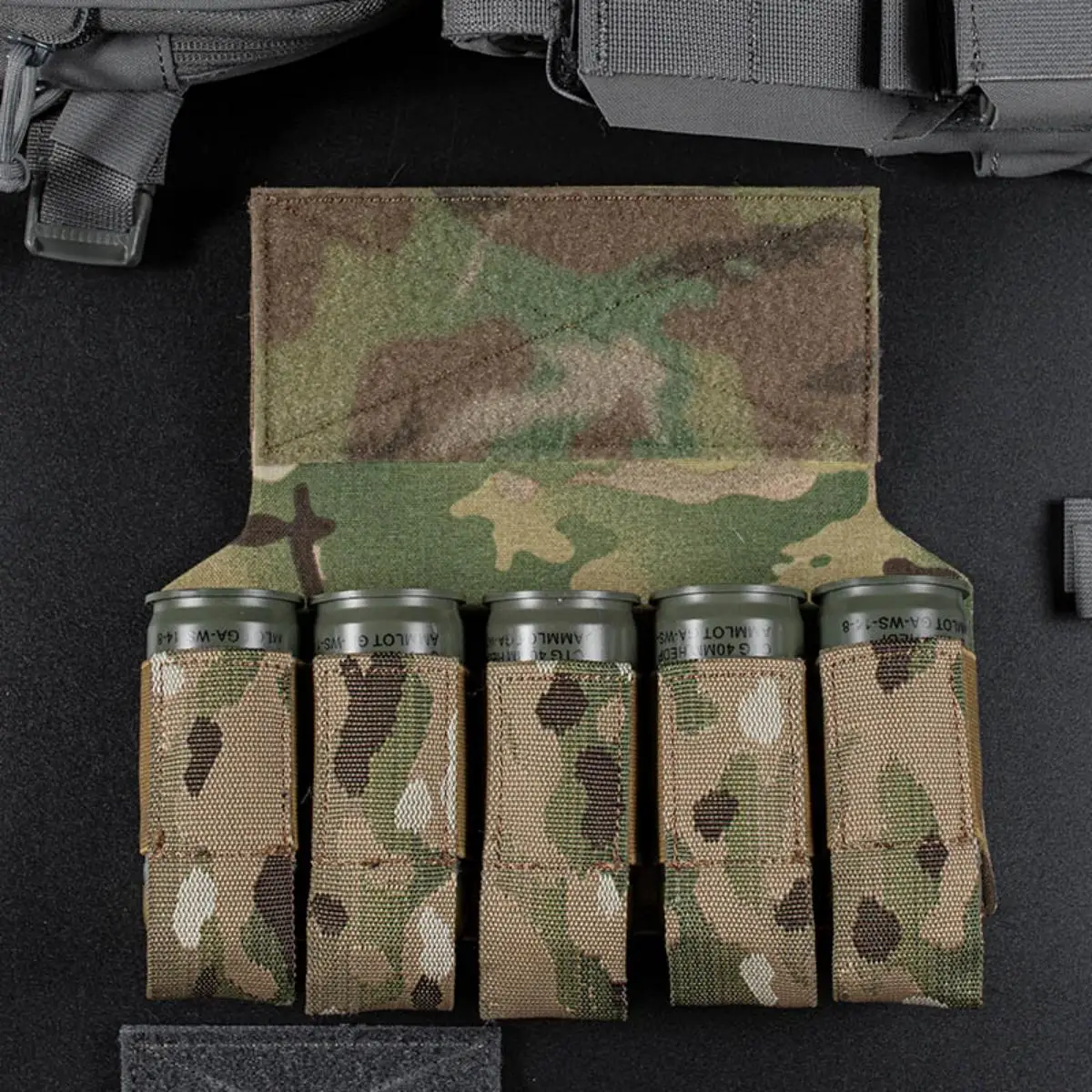 Poseidon Defense QGP Porta granadas M203 M320 MOLLE con Velcro - imagen 2