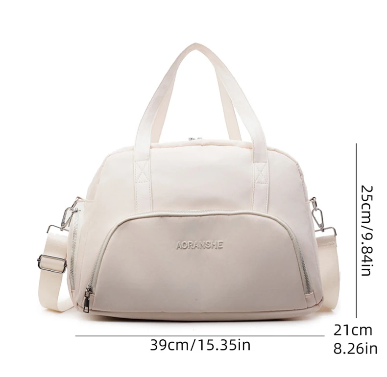 Bolsa bandolera en uso