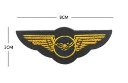 Parche bordado piloto aviación militar – Velcro pecho