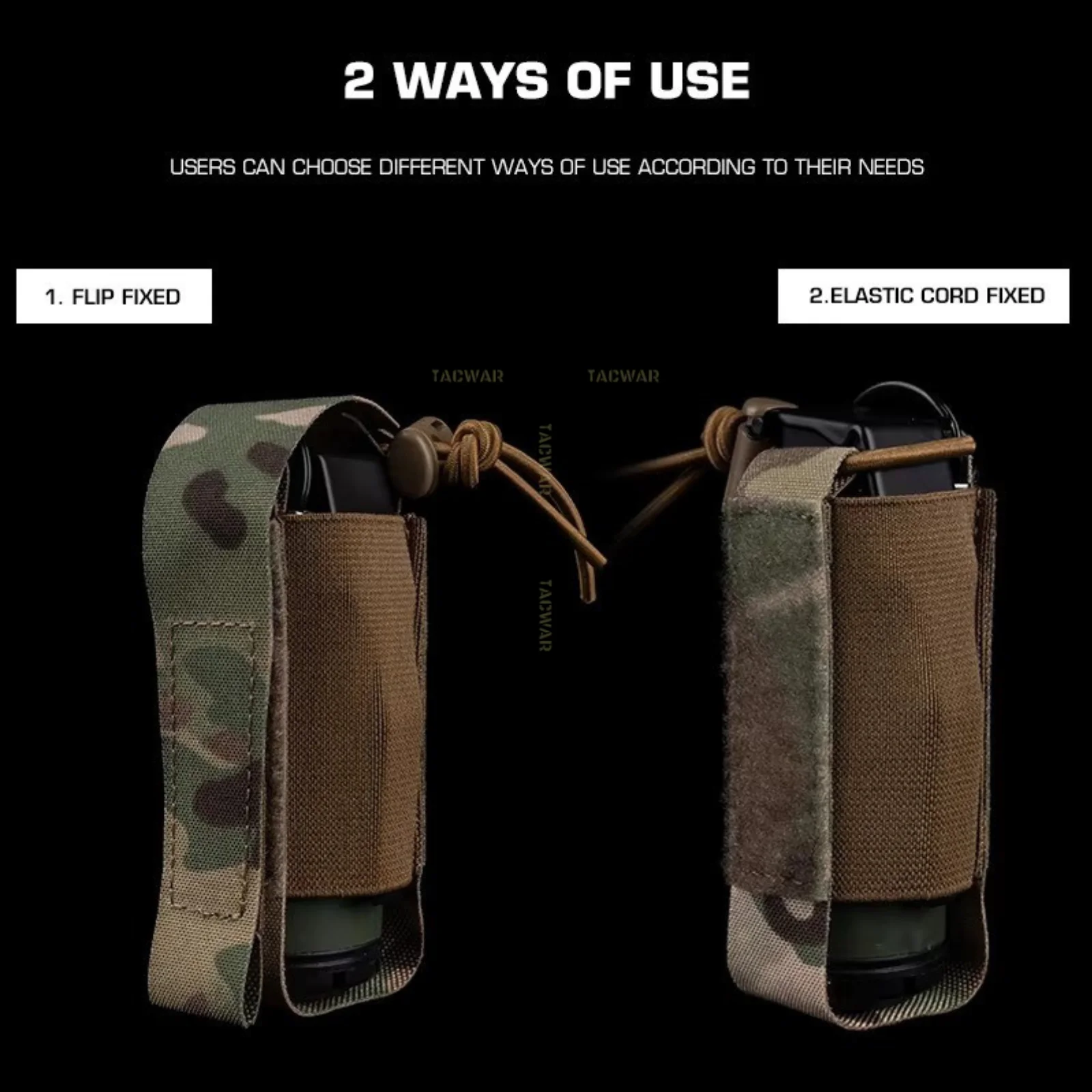 Bolsa táctica MOLLE para granadas de choque y torniquetes - imagen 5