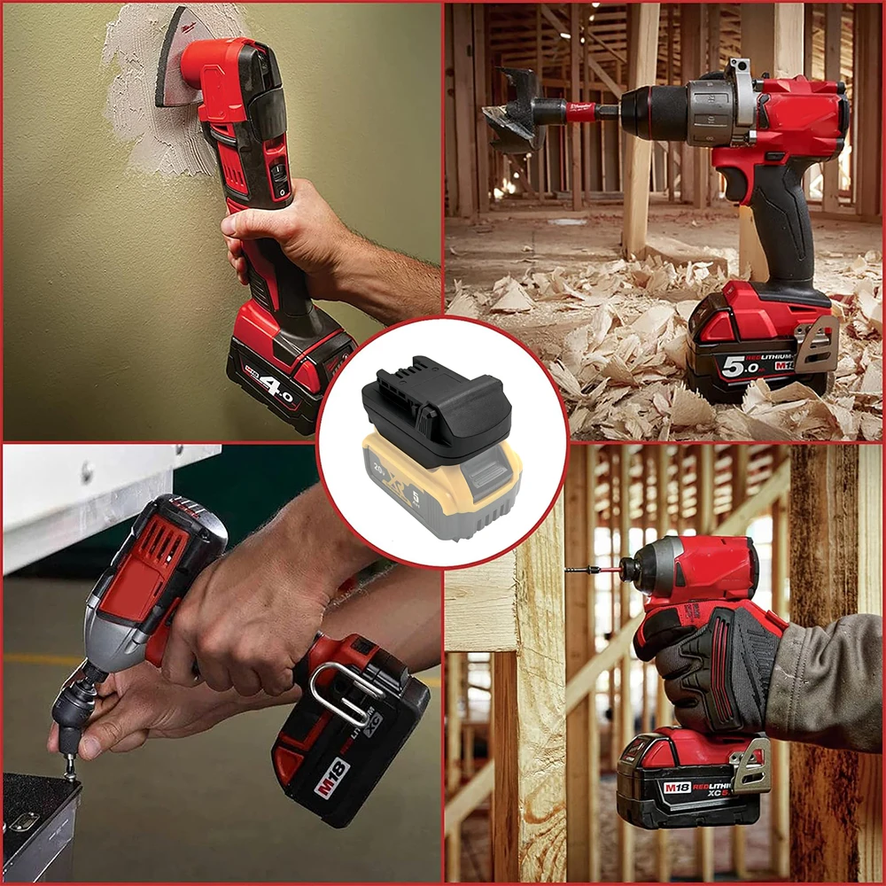 Adaptador de batería Dewalt a Milwaukee, litio para herramientas - imagen 2