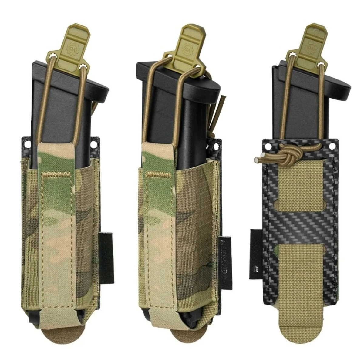 Funda táctica MOLLE para cargador 9mm, con portalinterna - imagen 5