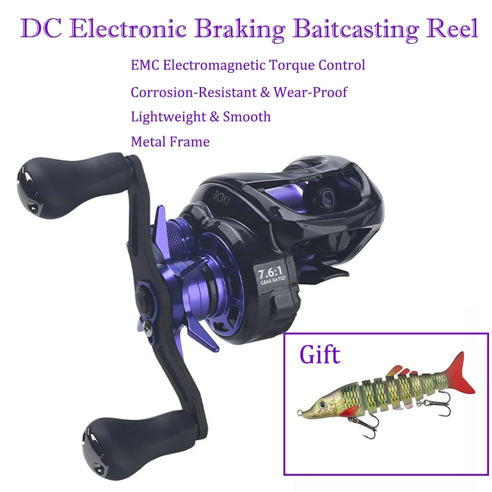 Carrete de pesca BOKI DC con control digital para agua dulce y salada - imagen 2
