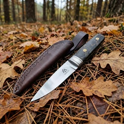 Cuchillo fijo para camping y supervivencia con funda