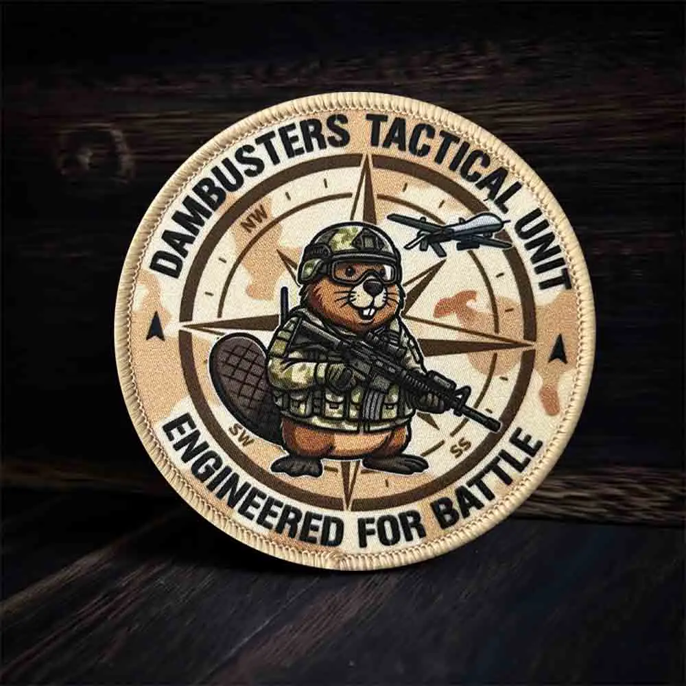 Parche airsoft impreso castor divertido para mochila o equipo - imagen 3