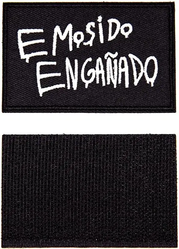 Parche bordado Velcro We Were Cheated para mochila tactica militar - imagen 4