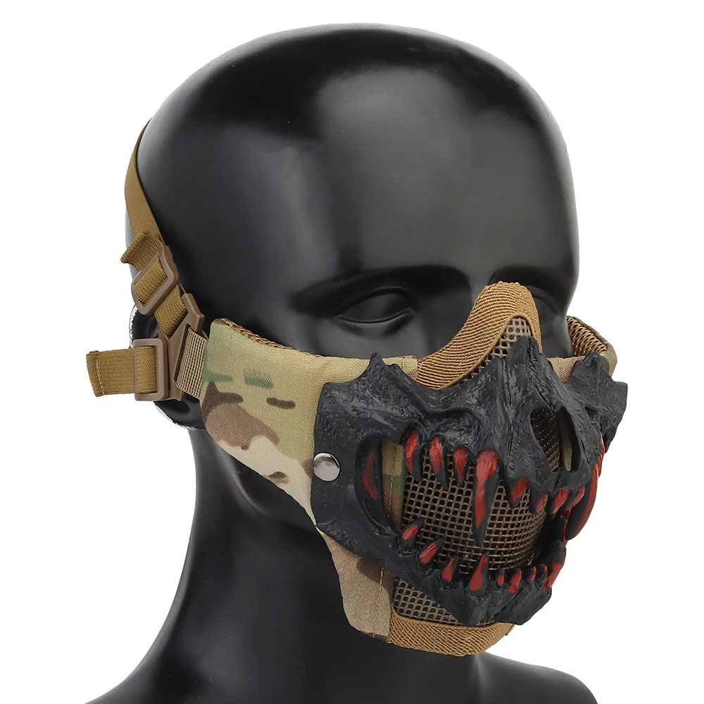 KOLINLOV máscara airsoft protección facial acero
