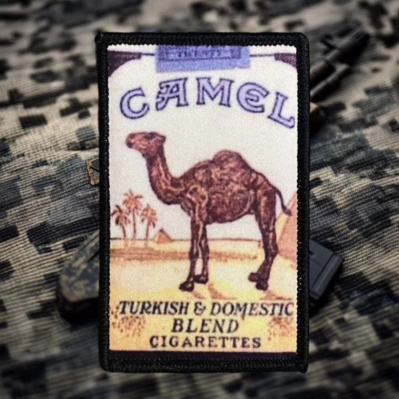 Camel Retro Parche táctico con velcro para mochila - imagen 4