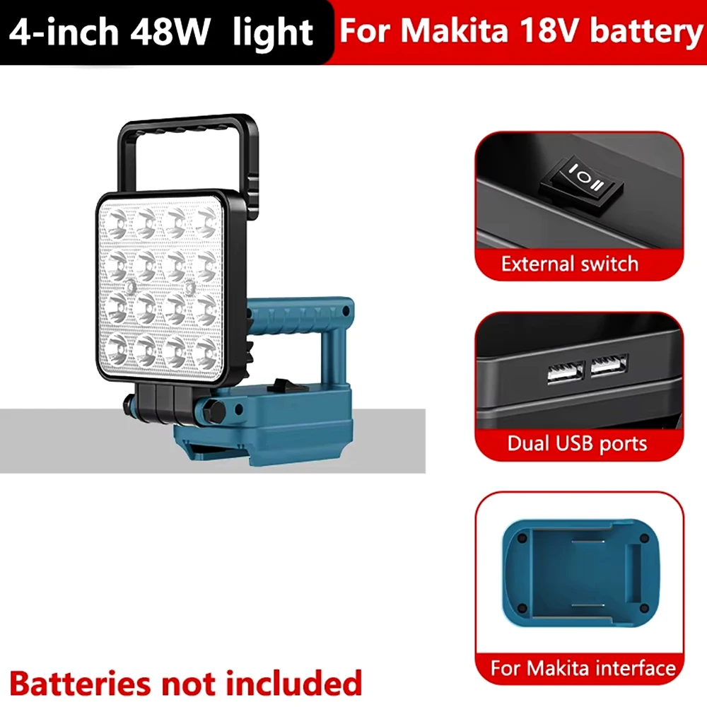 Lámpara LED portátil para trabajo y camping