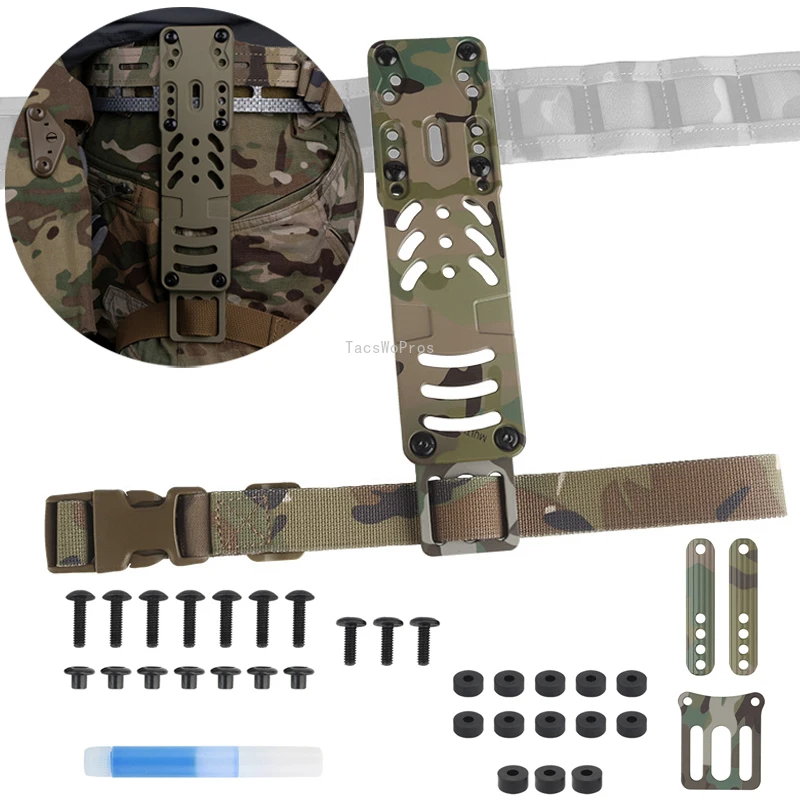 Plataforma táctica modular para funda de pierna – Aluminio MOLLE - imagen 2