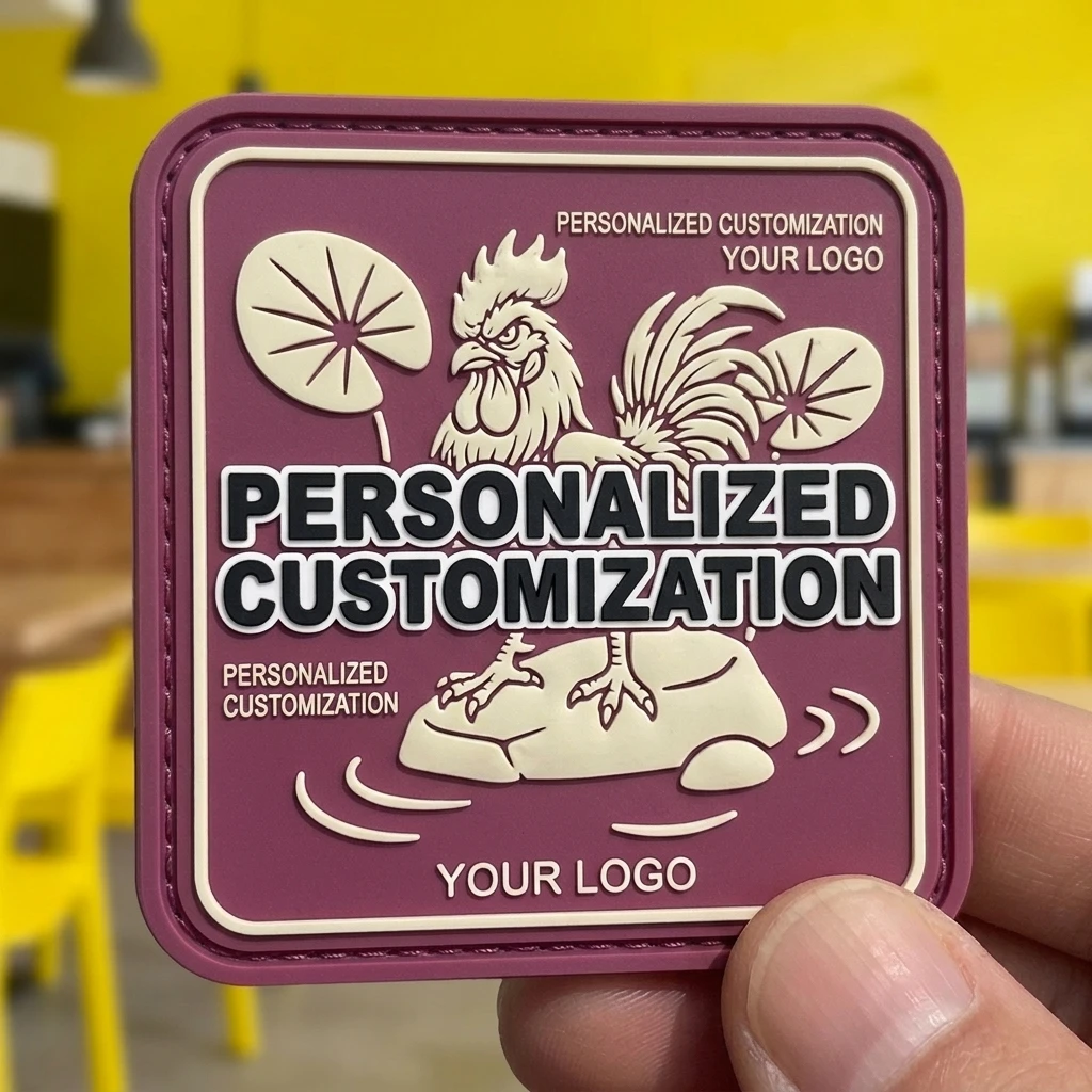 Etiquetas termoadhesivas de silicona PVC con logo 3D y gancho de - imagen 5