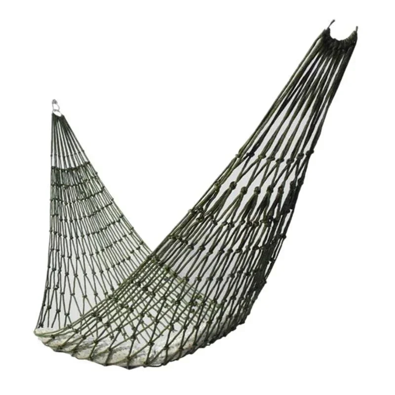 Hamaca colgante de cuerda malla nailon gruesa para interior