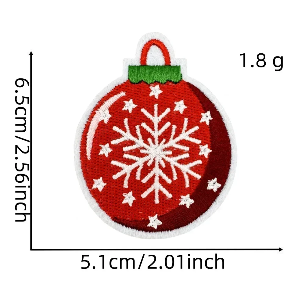 Parche bordado navideño de dibujos animados – Corona de jengibre - imagen 3
