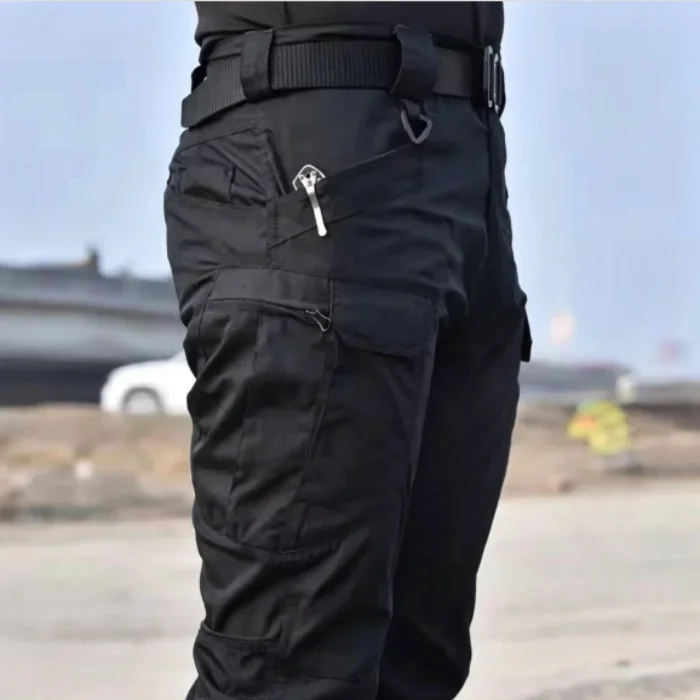 Pantalones tácticos IX7 de algodón elástico para hombre estilo militar - imagen 4