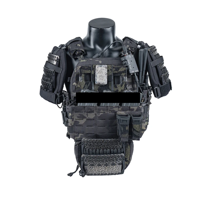 Hombrera táctica en nailon – Protección hombro MOLLE ajustable - imagen 3