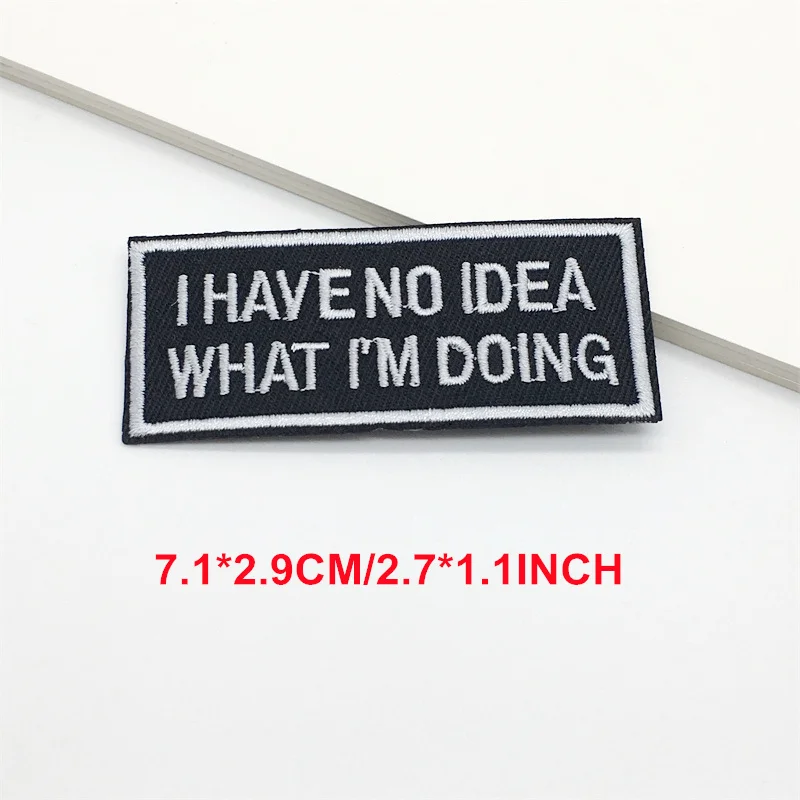 Parche bordado punk blanco y negro letras con dígitos para planchar - imagen 4