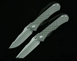 LEMIFSHE Umnumzaan cuchillo plegable S35VN titanio para camping y EDC