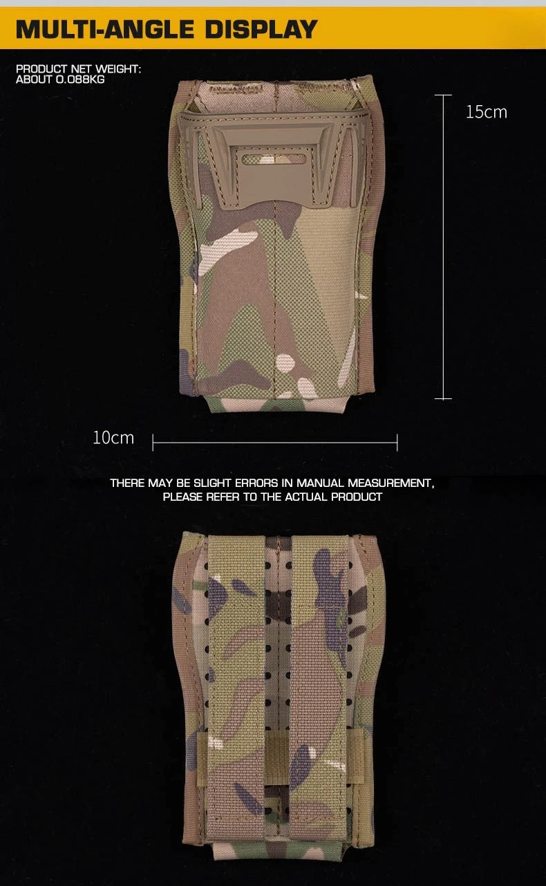 Portacargadores táctico doble MOLLE para 9 mm y 5,56 mm - imagen 3