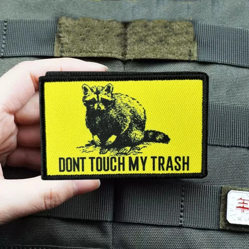 Parche táctico MOLLE No Toques Mi Basura bordado - imagen 5