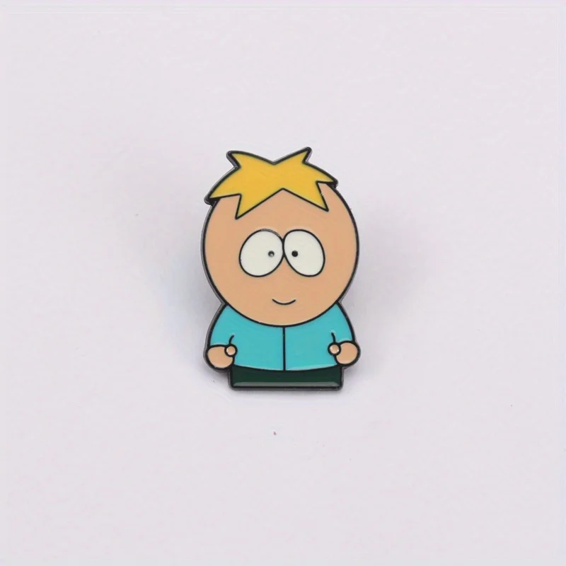 Insignia metálica South Park, pin de aleación para uniforme