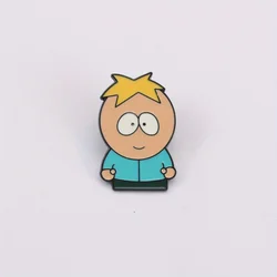 Insignia metálica South Park, pin de aleación para uniforme