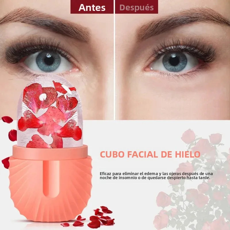 Molde de silicona facial para hielo, refresca y calma la piel - imagen 4