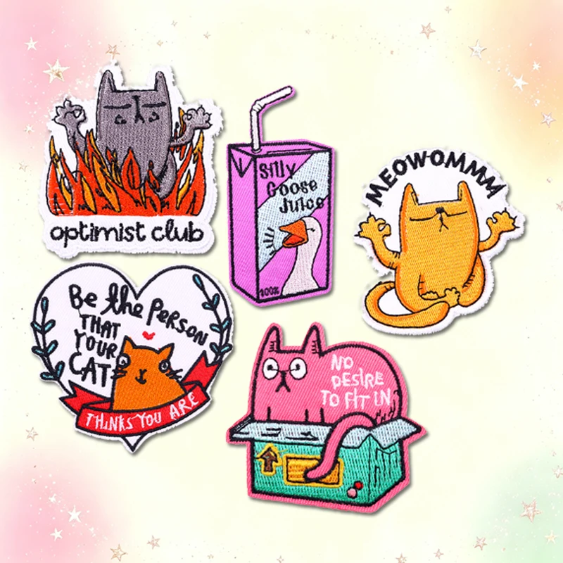 Set de 5 parches animales para decorar ropa